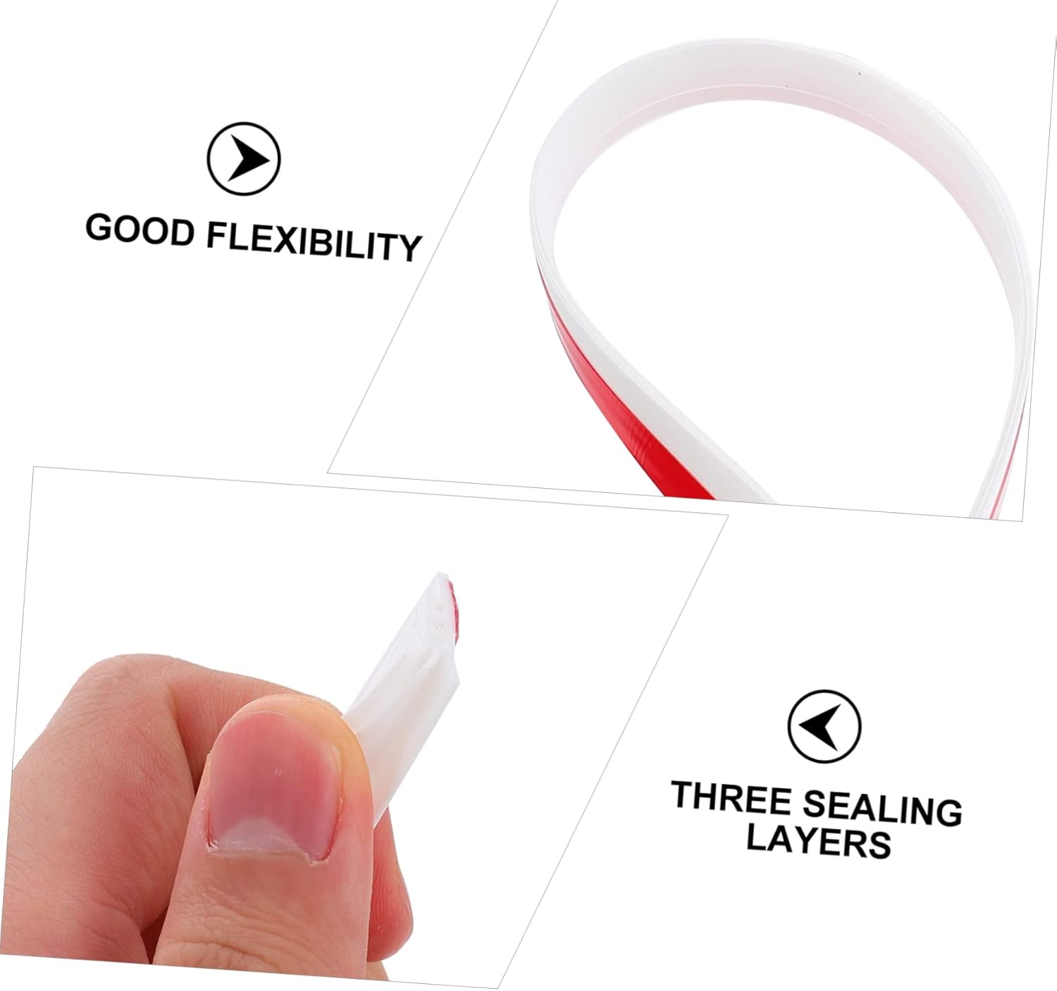 Lurrose Door Frame Seal 28mm Draft Stopper Weatherproof Sound Insulation Strip