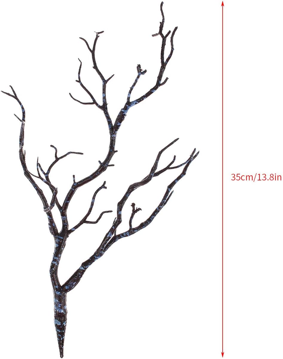 Artificial Flower Witch Antler Branch Blue 6 Inch