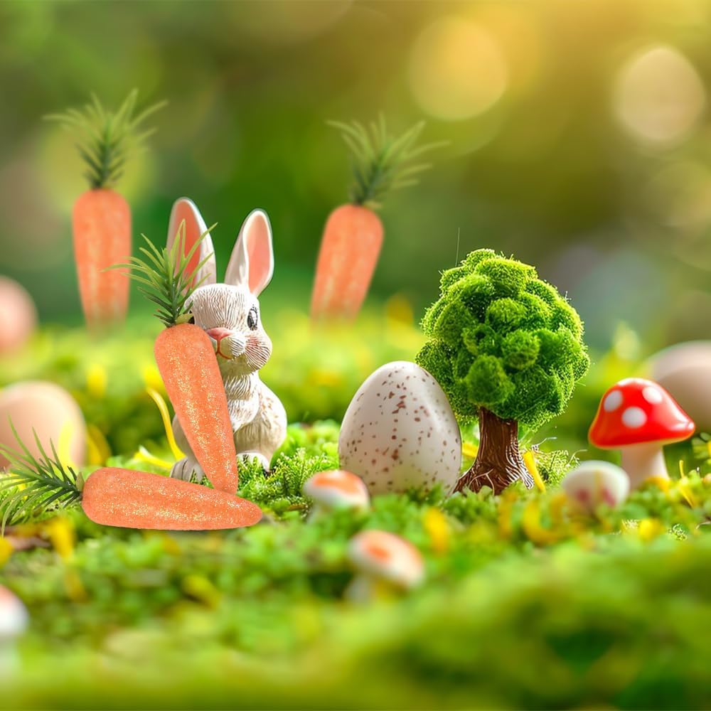 Artificial Mini Carrots 30PCS - Easter Decorations