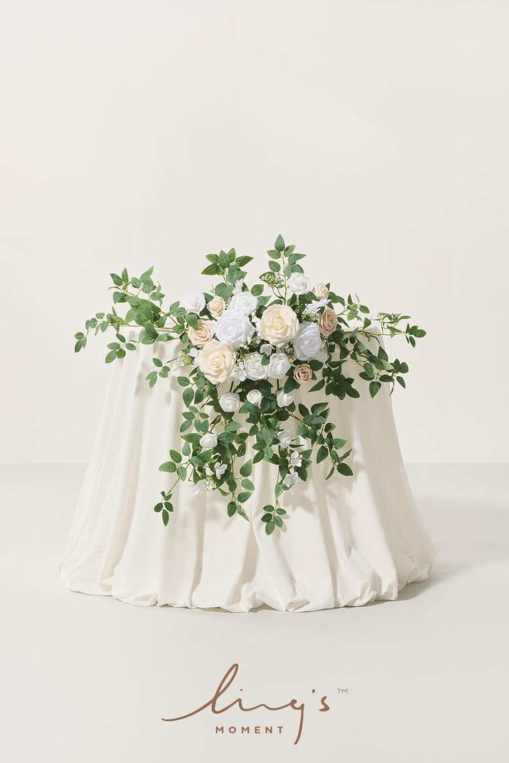 Lings Moment 2PCS Artificial Floral Swags Arch Wedding Centerpieces
