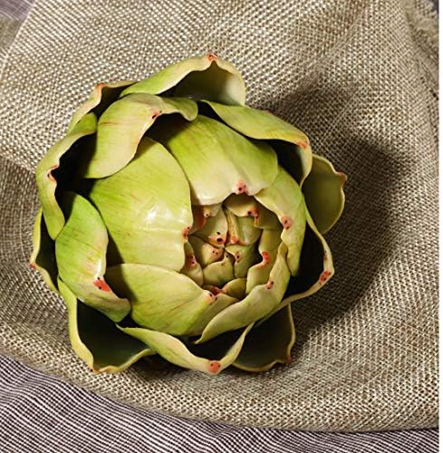 Large Green Artificial Artichoke Decor Set 6pcs