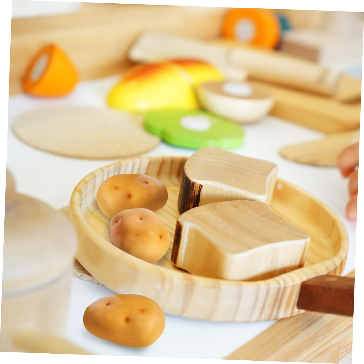 PRETYZOOM 20pc Mini Artificial Potato Decor Set