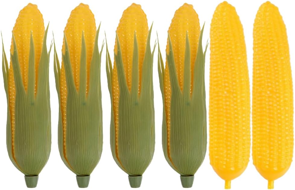 Happyyami 6Pcs Simulation Corn Artificial Vegetable Decor