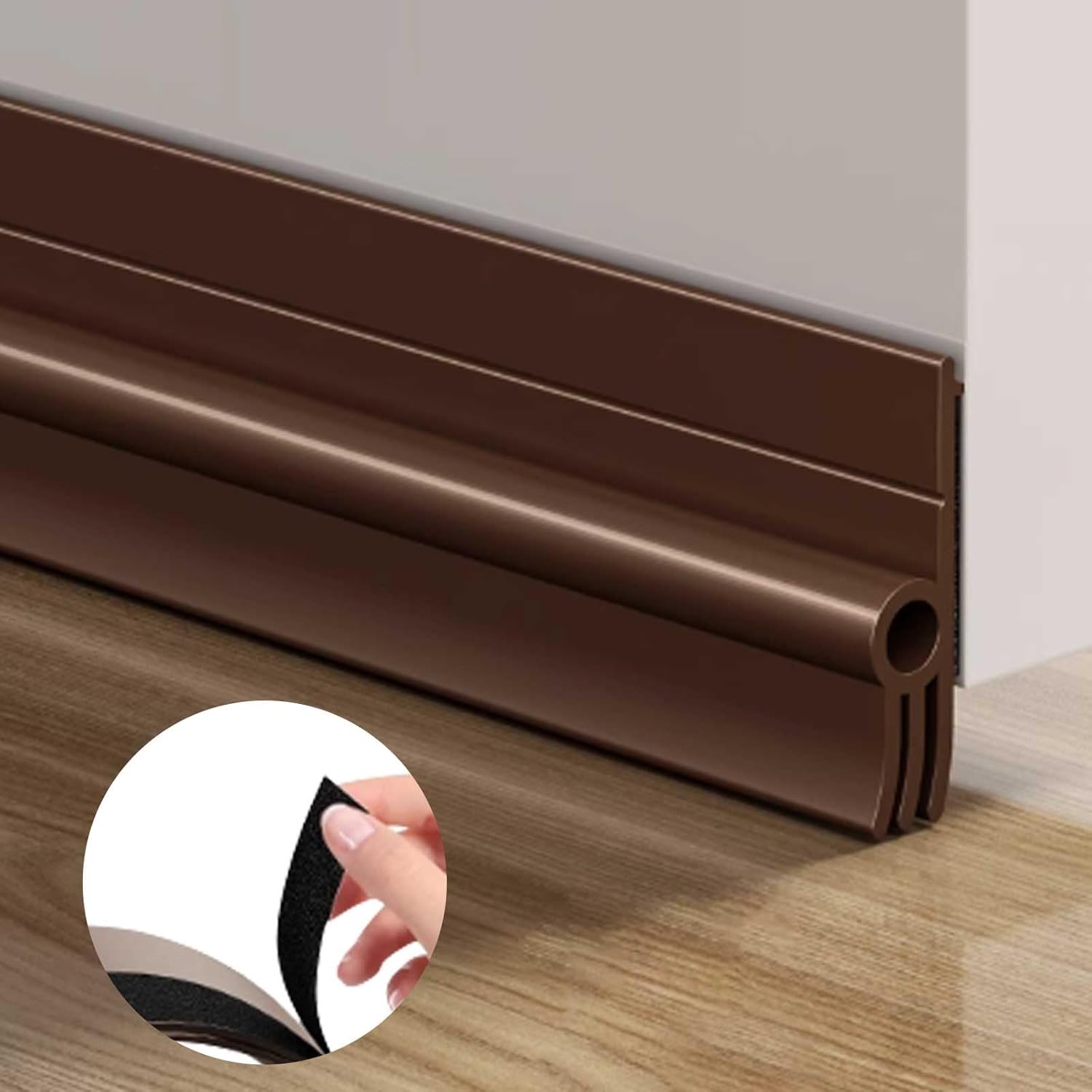 Under Door Draft Stopper with Adhesive 39 Inch Length 15 Inch Width