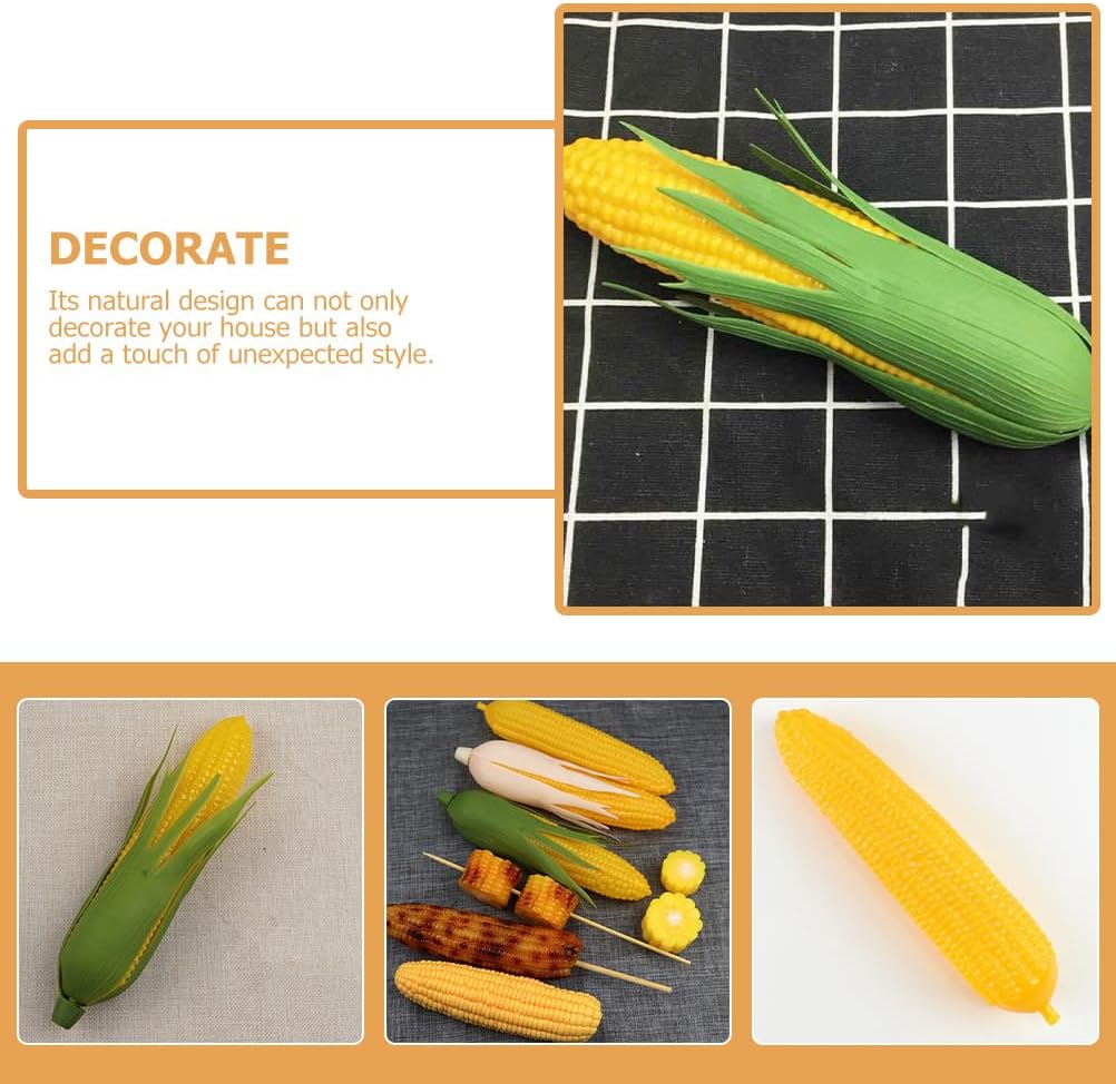 Happyyami 6Pcs Simulation Corn Artificial Vegetable Decor