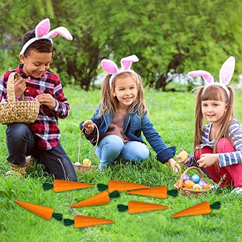 Skylety 8 Piece Easter Carrots Decor Toy