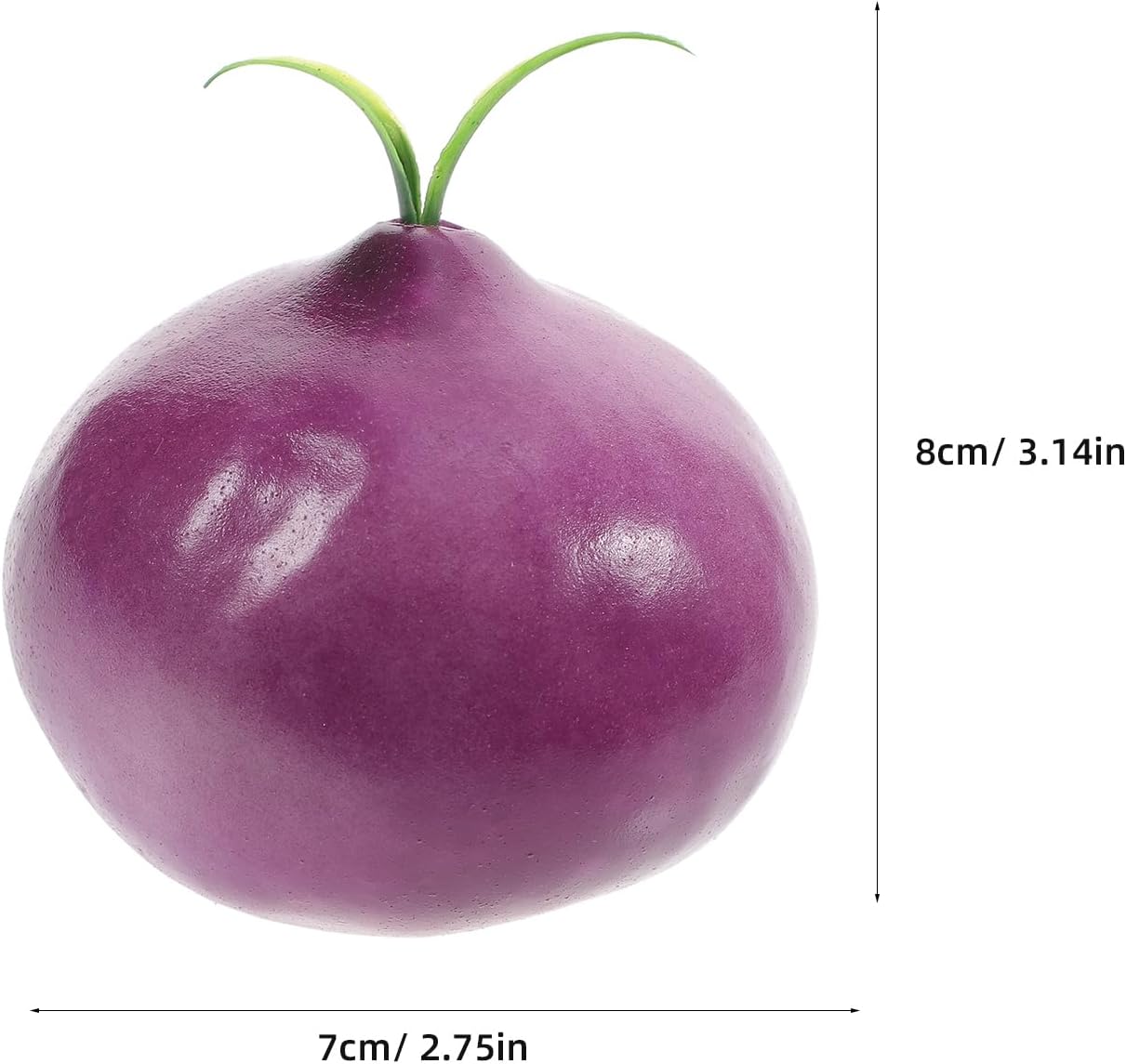 8pcs Artificial Onion Model Lifelike Fake Vegetable Props for Display and Photography