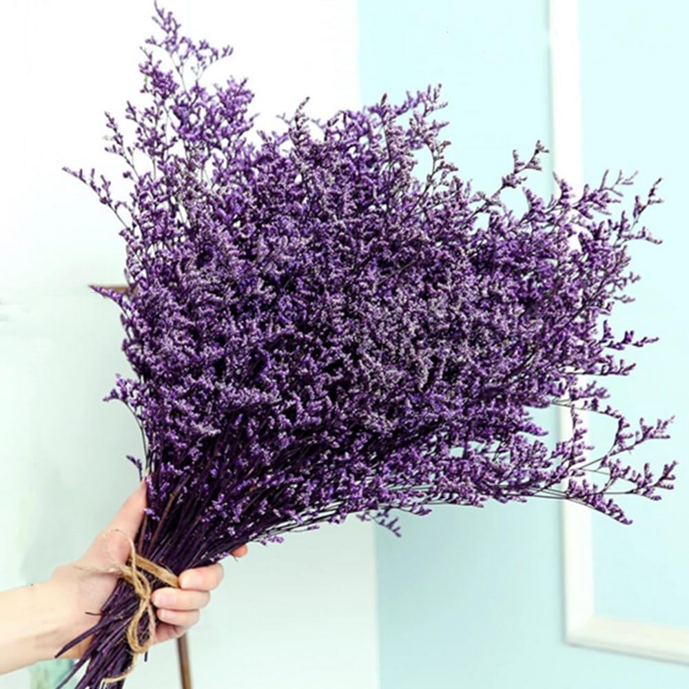 Preserved Natural Lover Grass Bouquet Purple 17 Inch