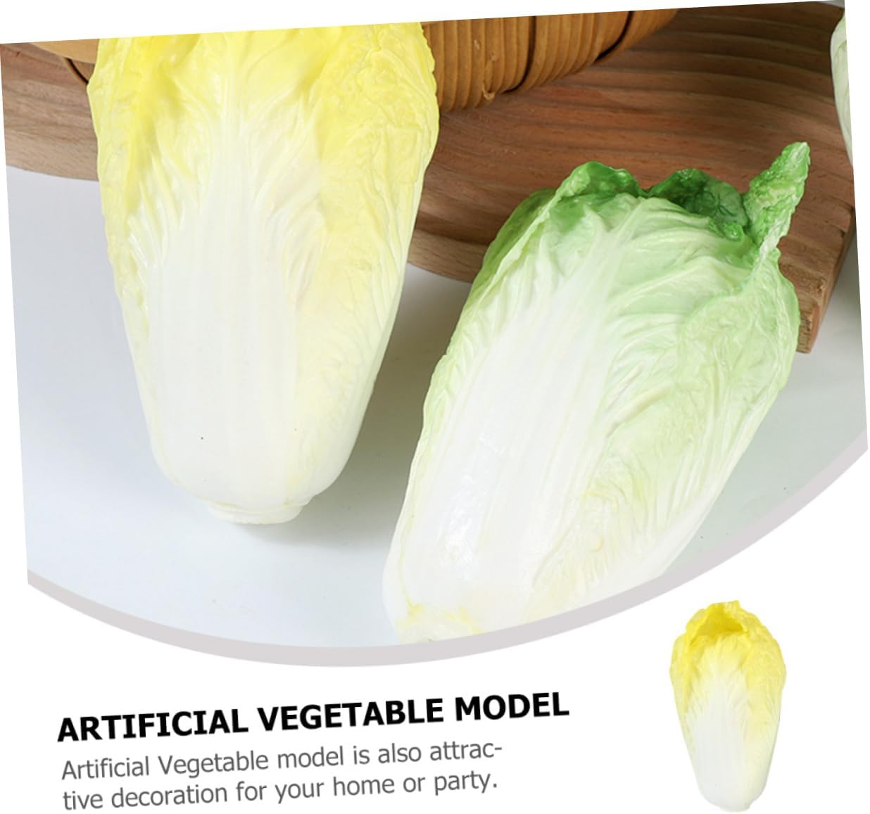 GARVALON Realistic Chinese Cabbage Kitchen Decor Model