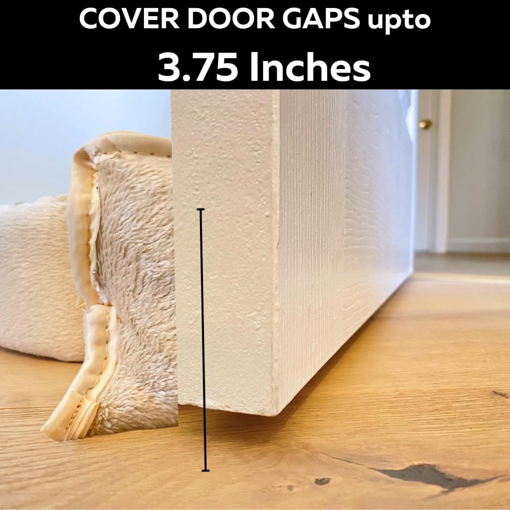 Evelots Draft Stopper 2 Pack - 36 Inch Door Insulation