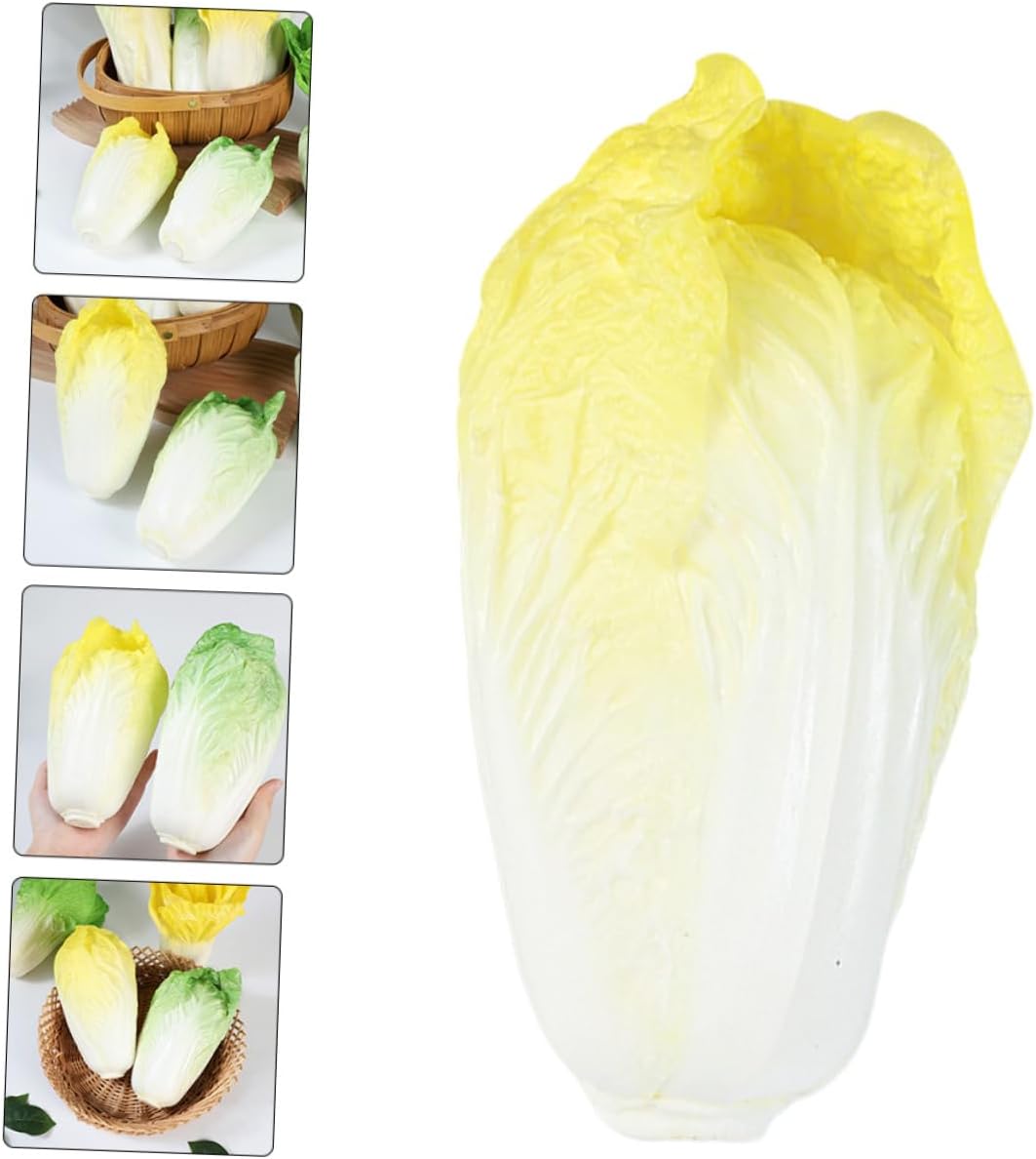 Lifelike Chinese Cabbage Artificial Decor for Kitchen Display