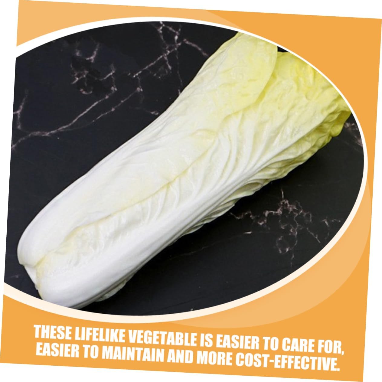 MAGICLULU Realistic Fake Chinese Cabbage Artificial Vegetable Decor