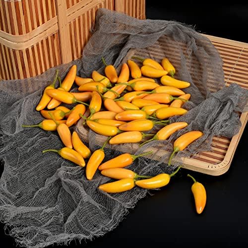 Lifelike Yellow Fake Pepper for Kitchen and Party Decor