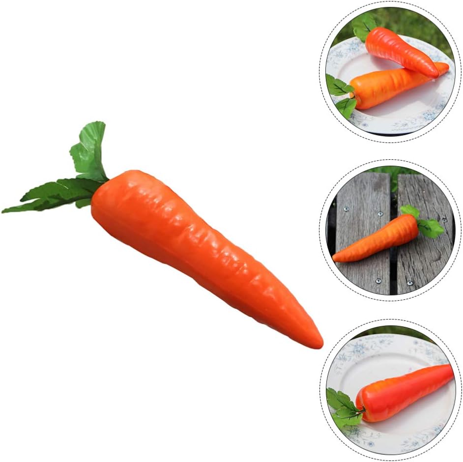 BESTOYARD 12pcs Artificial Carrots for Home Decor and Party