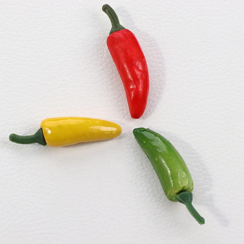 30 Pieces Artificial Chili Pepper Decor for Home Kitchen