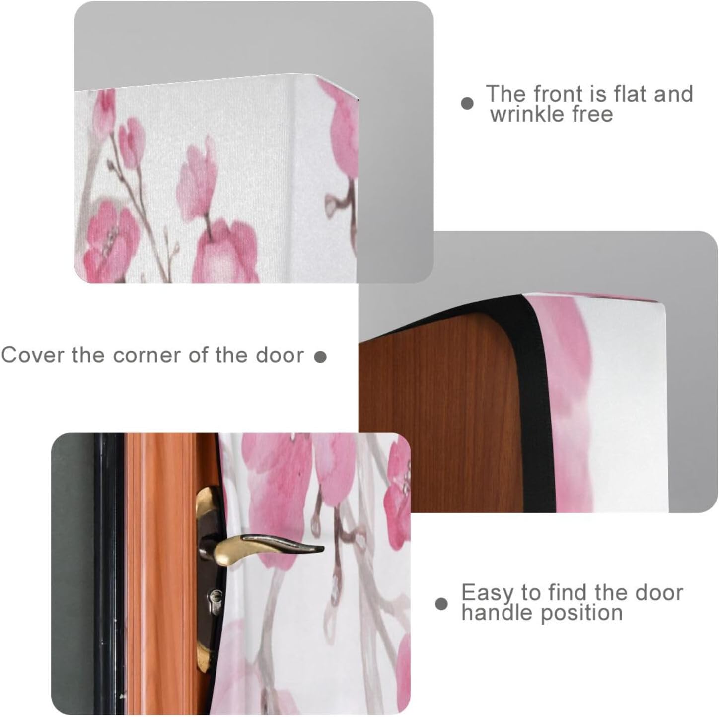 Susiyo Watercolor Cherry Blossom Halloween Door Cover