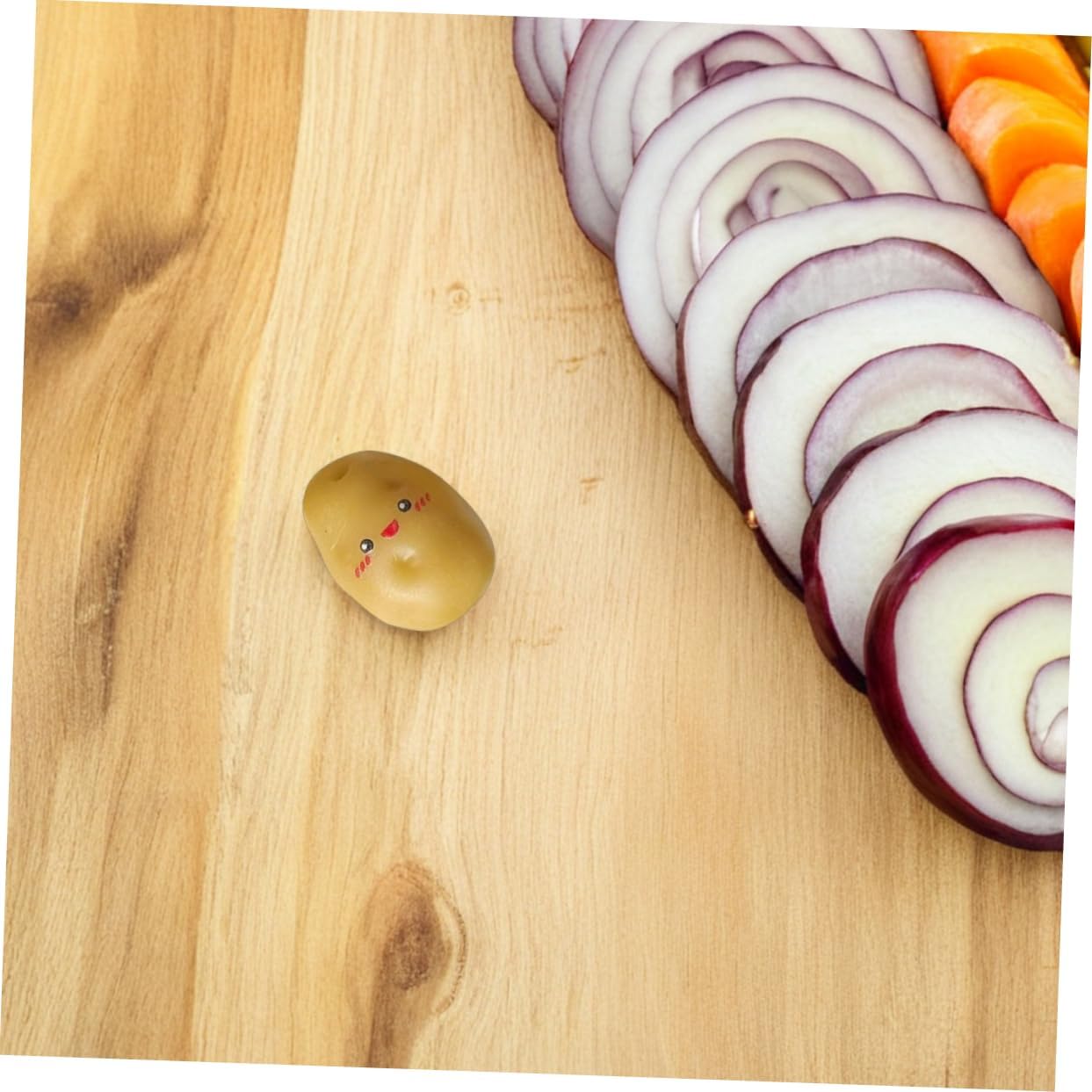 PRETYZOOM 36pcs Mini Artificial Potatoes for Decor and Photography