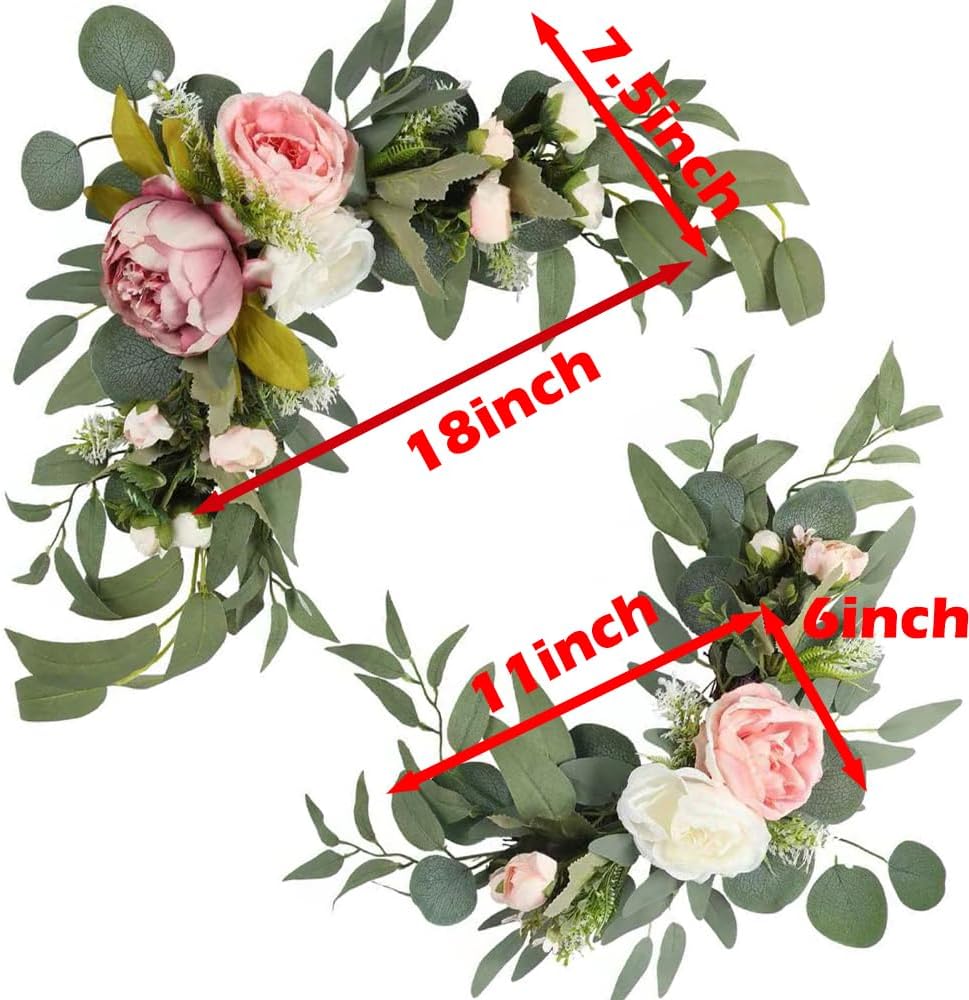 HW Artificial Wedding Arch Flowers 2pcs Set