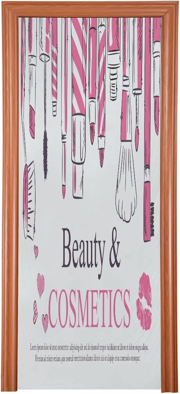 Susiyo Halloween Door Cover Stretch Fabric Door Decoration