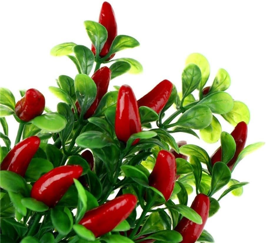10Pcs Artificial Chili Peppers Lifelike Fake Vegetables Home Kitchen Decor