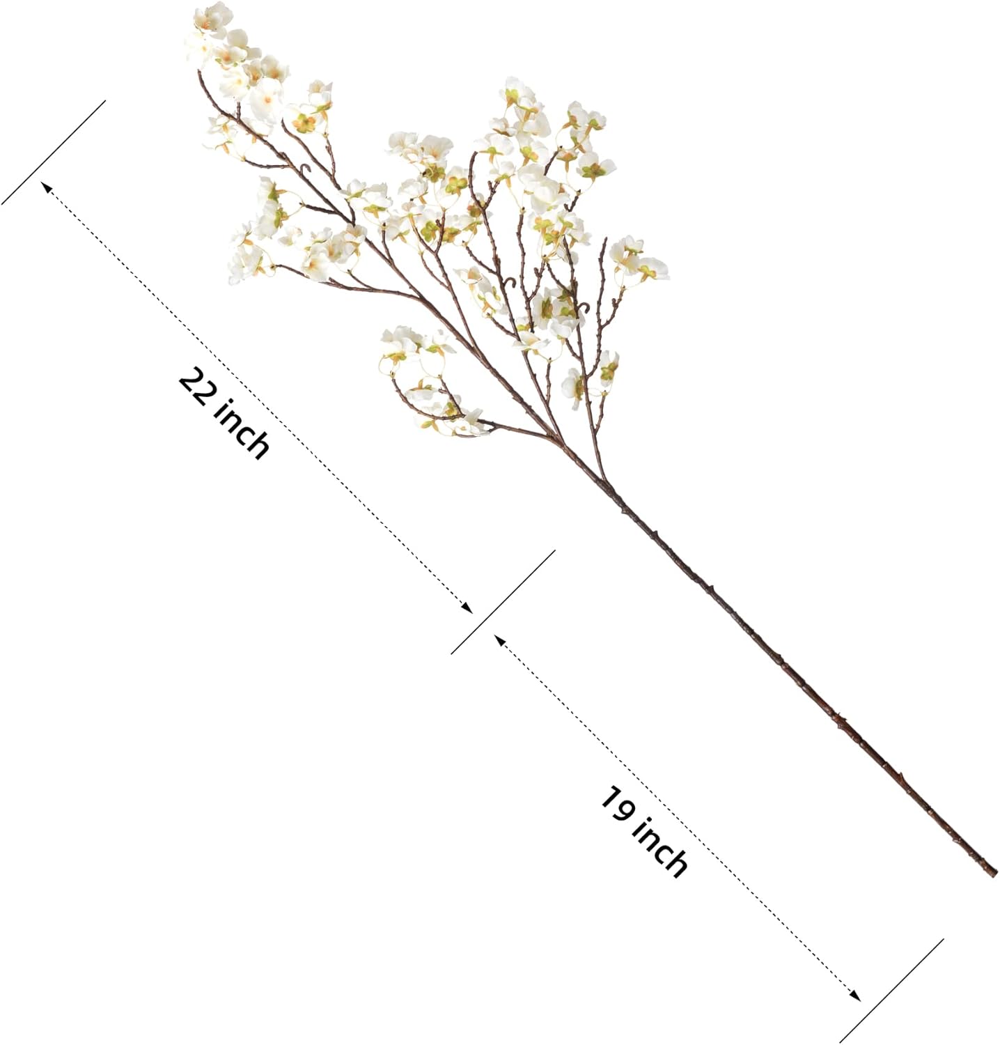 4 Pcs Artificial Cherry Blossom Flower Branches for Home Decor Spring Centerpieces