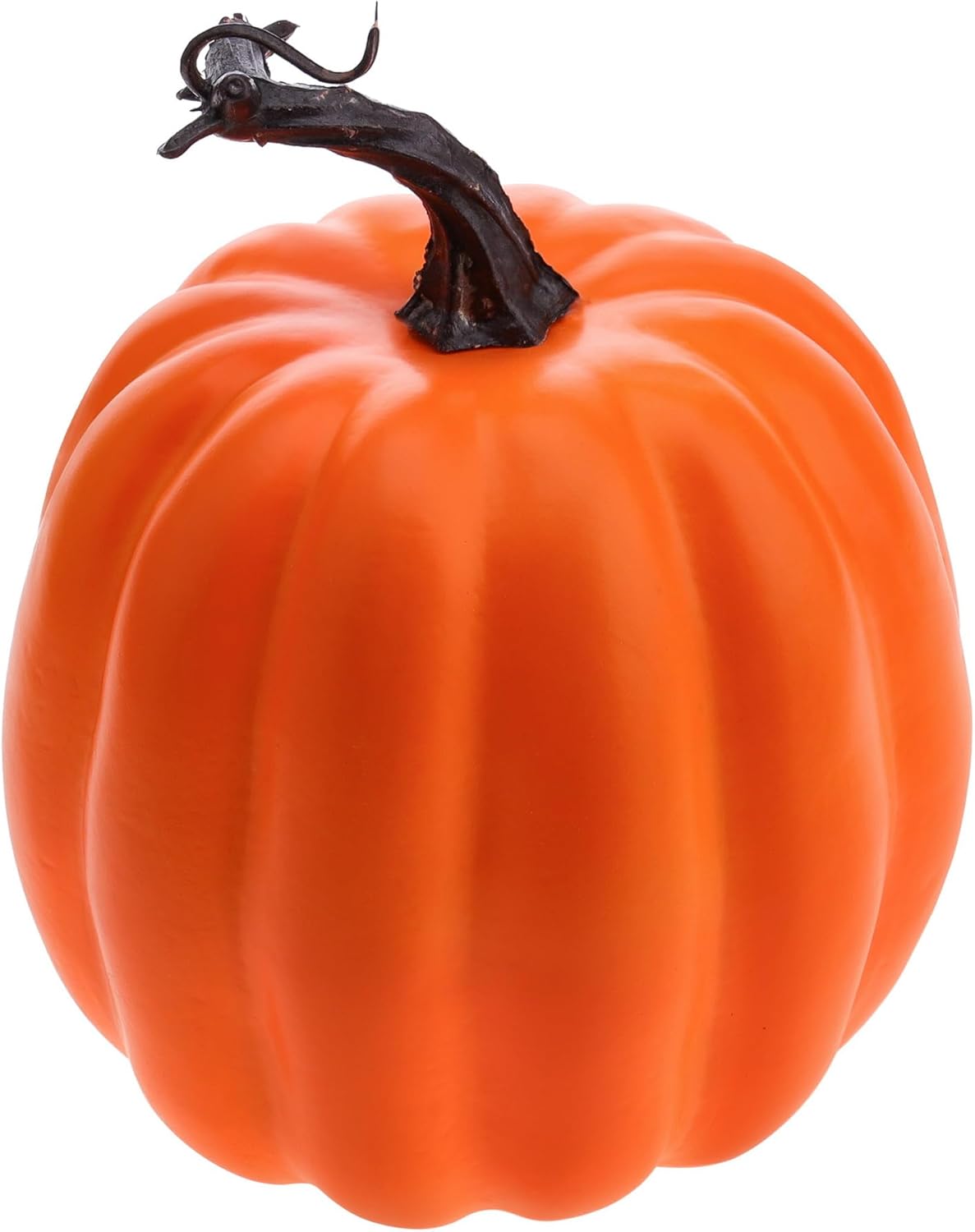 Woration 5 Inch Artificial Orange Pumpkin Decor