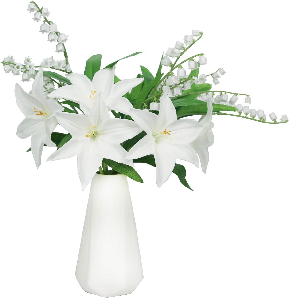 Tinsow 20 Pcs Artificial Lily of the Valley Flowers Bundle