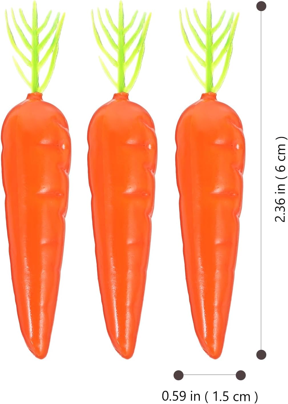 25pcs Easter Carrots Artificial Decorations for Home Party DIY