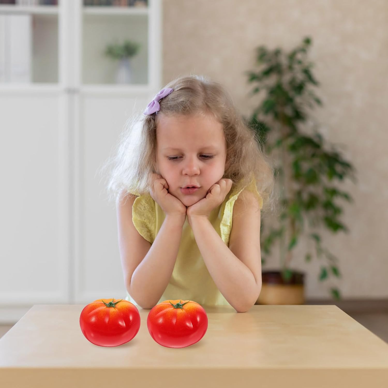 DECHOUS 4Pcs Artificial Tomatoes for Home Kitchen Decor