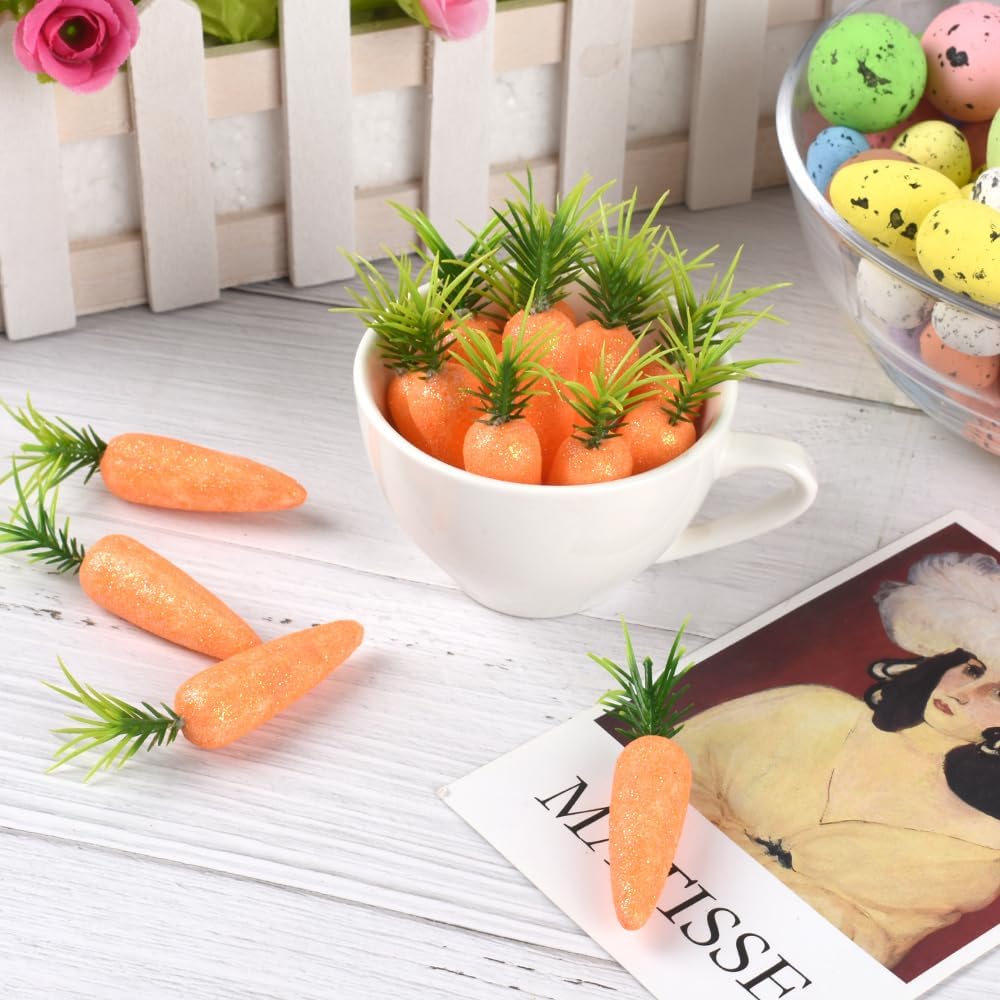 Artificial Mini Carrots 30PCS - Easter Decorations