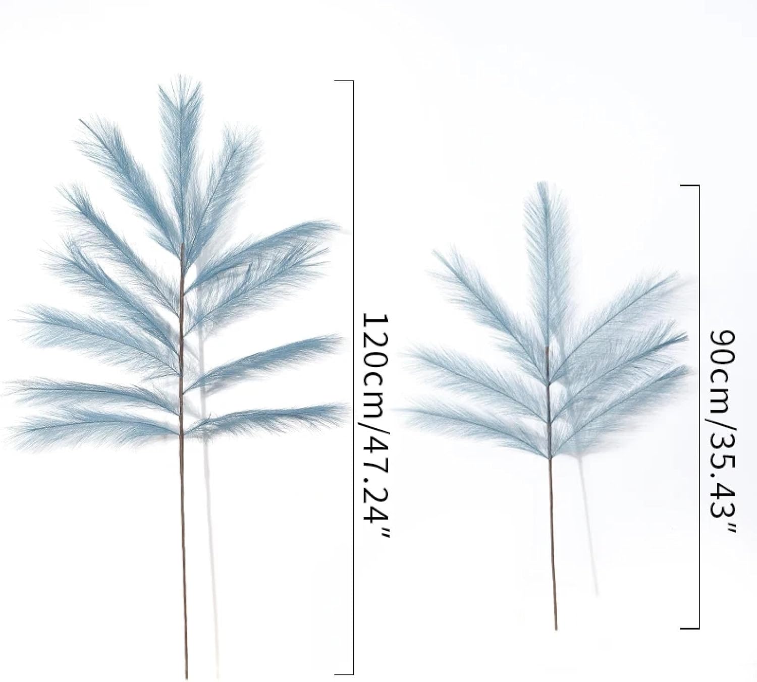 Artificial Pampas Grass Bouquet 2Pcs for Home Wedding Decor