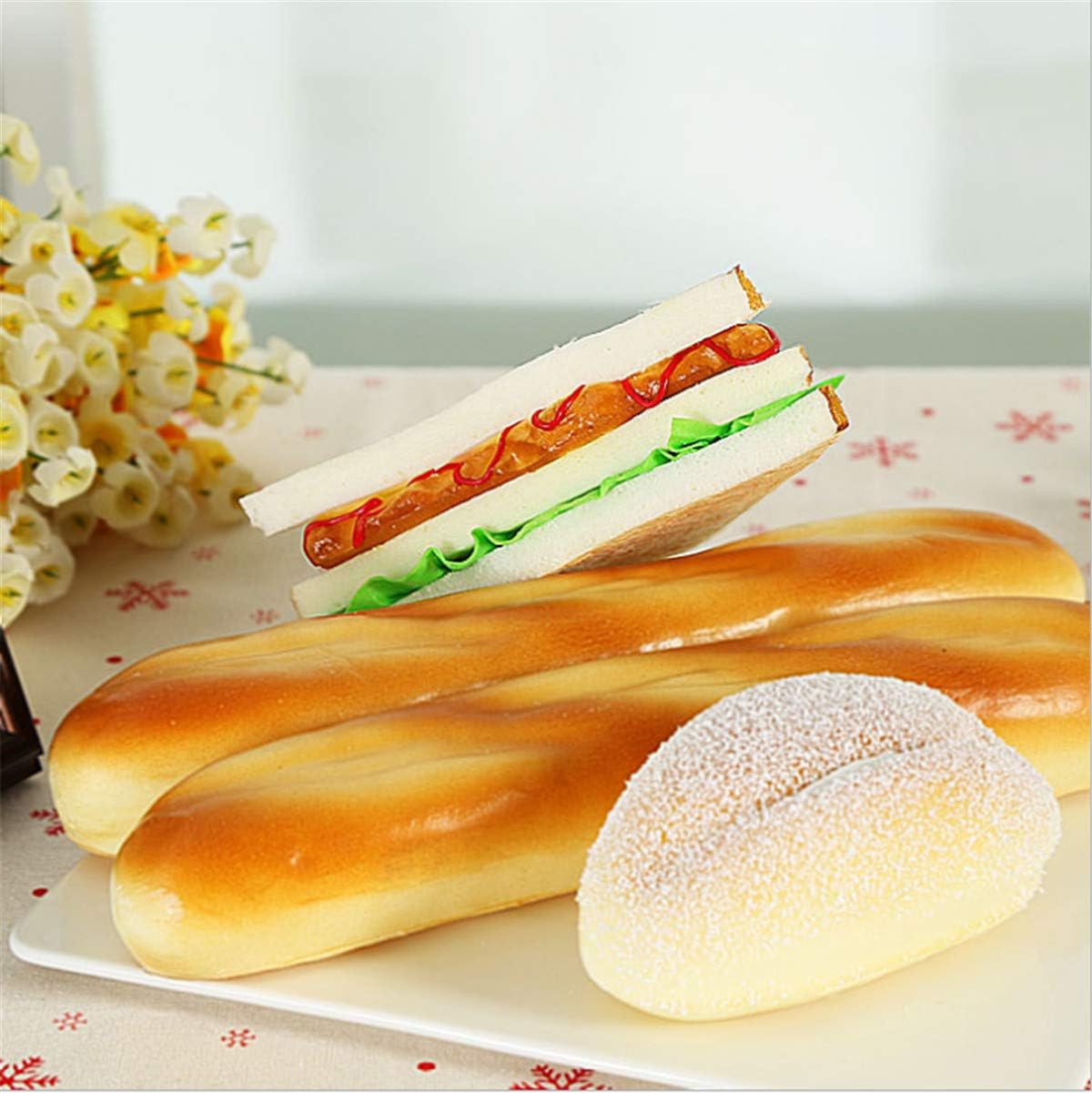 Zzooi Realistic Artificial Vegetable Sandwich 1PCS