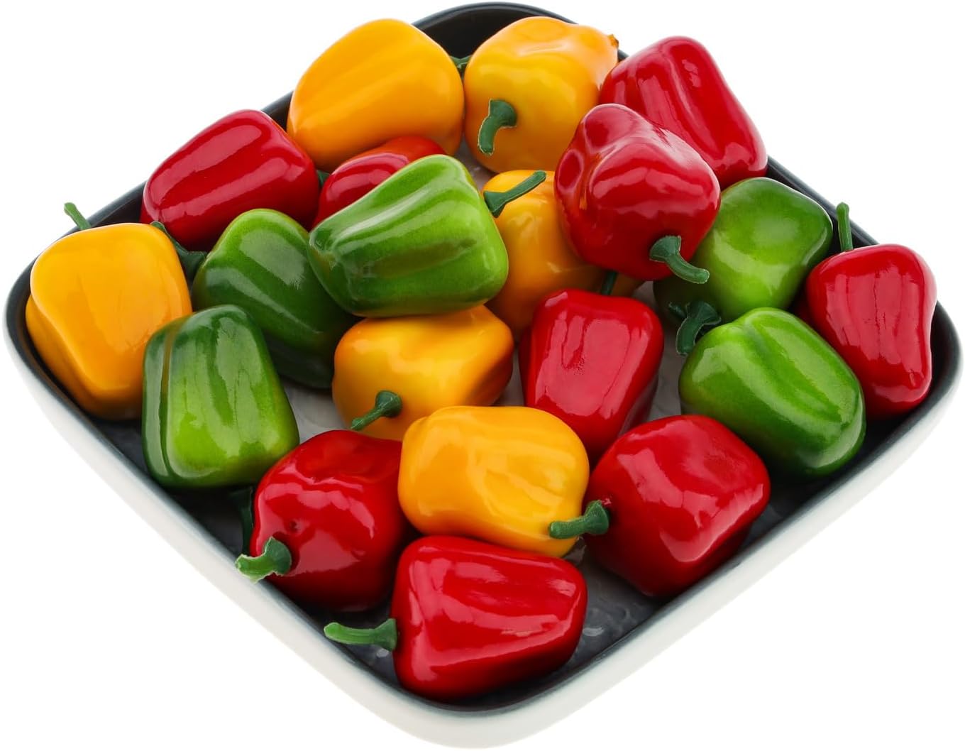 30PCS Artificial Bell Peppers Decorative Vegetables