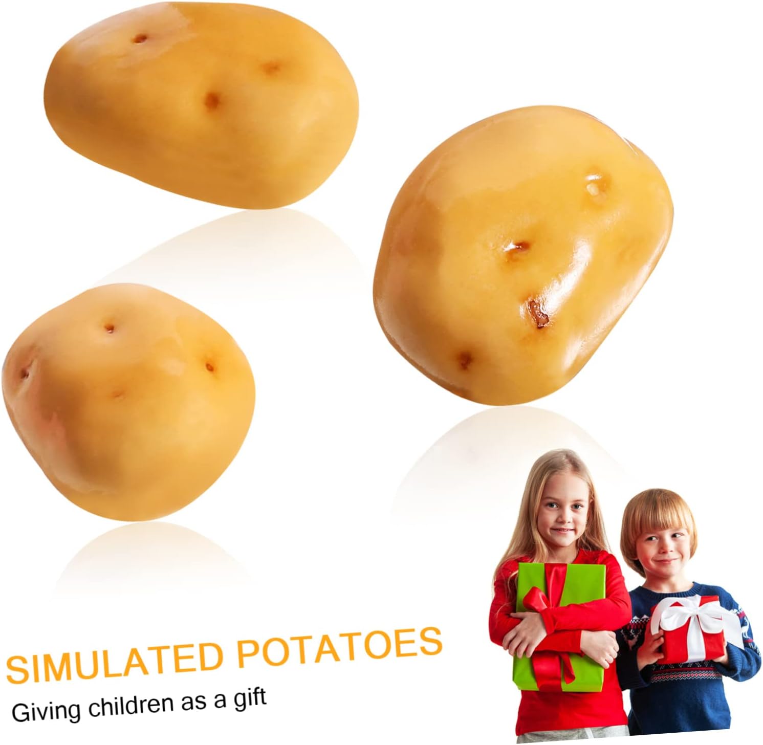 Vaguelly 20Pcs Mini Simulation Potatoes Artificial Vegetables Decoration Set