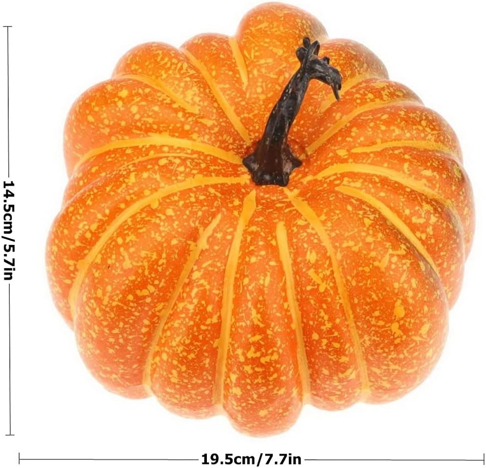 77 Inch Artificial Halloween Yellow Pumpkin for Decor