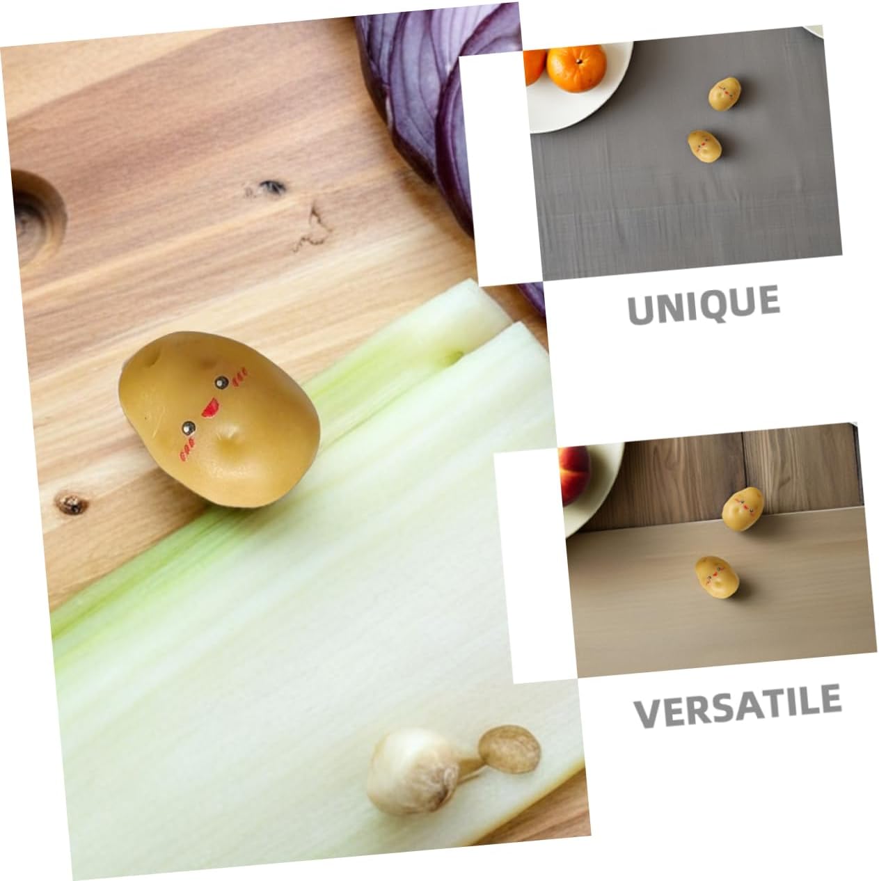 PRETYZOOM 36pcs Mini Artificial Potatoes for Decor and Photography