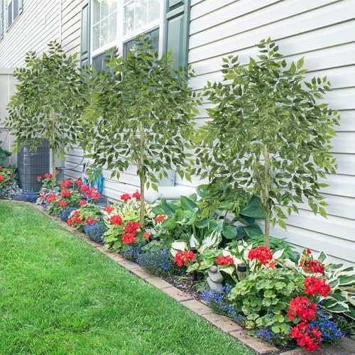 PINPON 6FT Artificial Ficus Tree for Home Decor