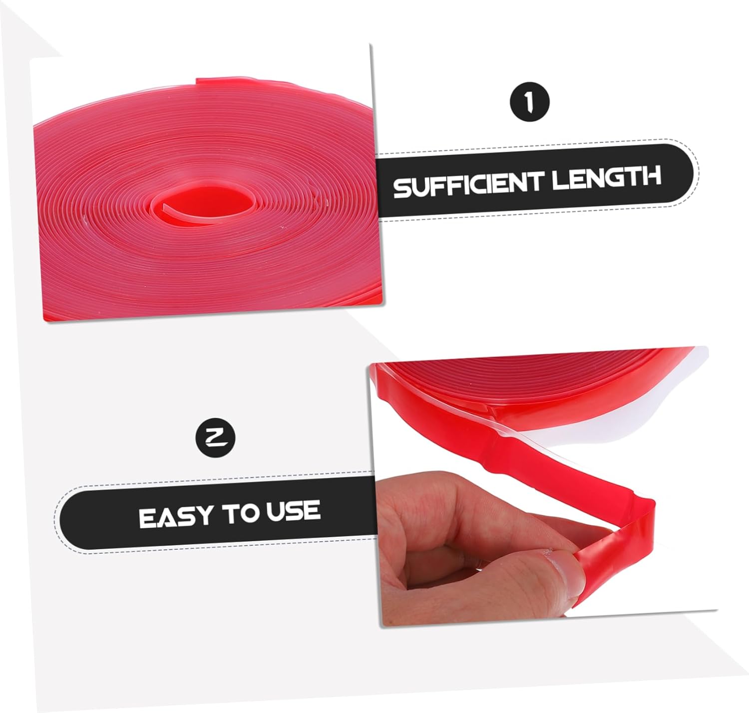 Homoyoyo Door Sealing Strip Soundproof Draft Stopper Wide Thick Self Adhesive