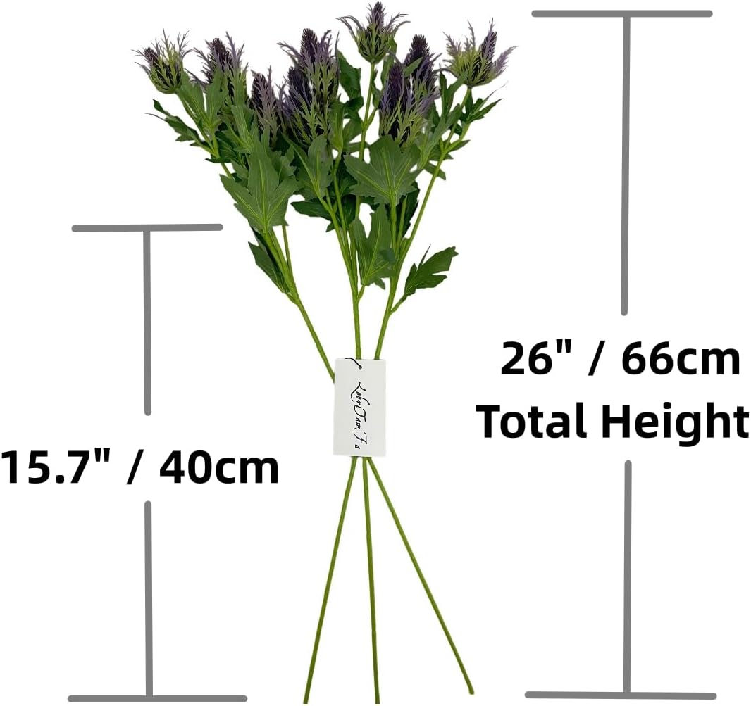 Artificial Thistle Eryngo Flowers for Wedding Decor