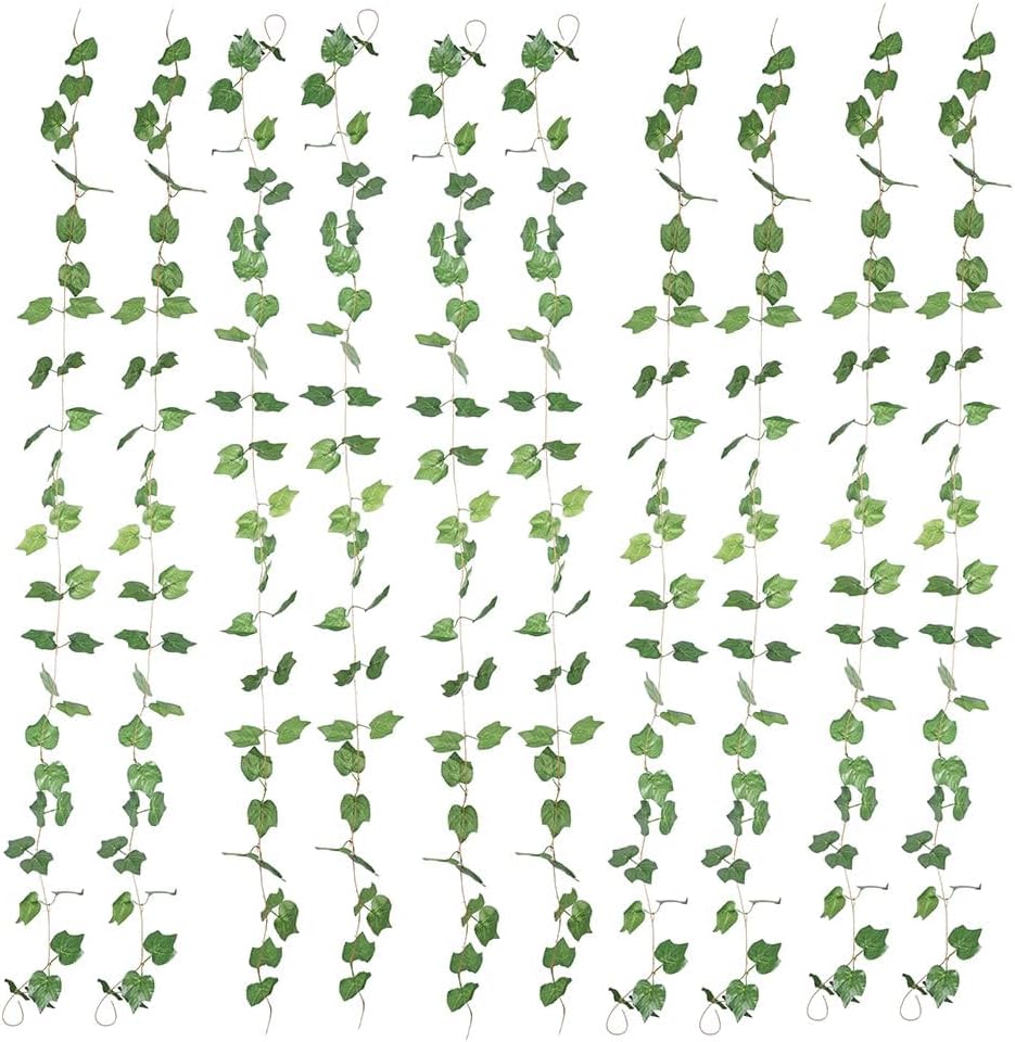 91 Foot 12 Strands Artificial Grape Vine Garland for Home Wedding Party