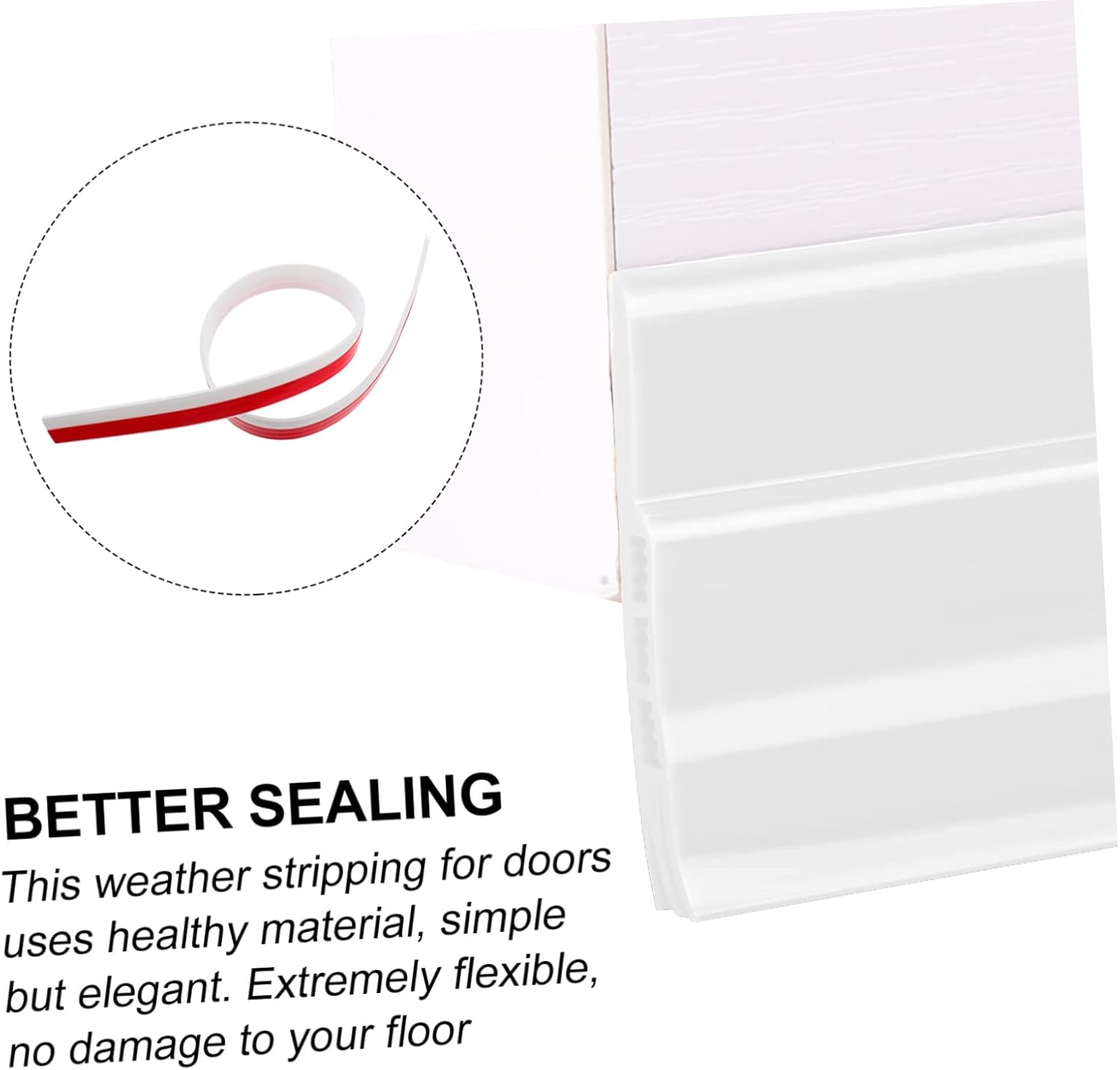 ORFOFE Door Bottom Seal Strip Soundproof Weatherproof Draft Stopper