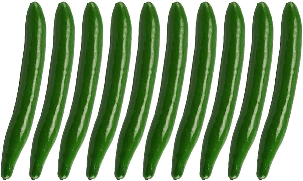 TOYANDONA 10 Pcs Realistic Artificial Cucumber Decor