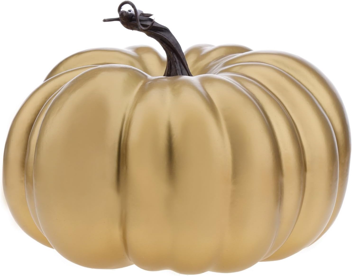 1 Pcs Gold Shiny Artificial Halloween Pumpkin Decoration