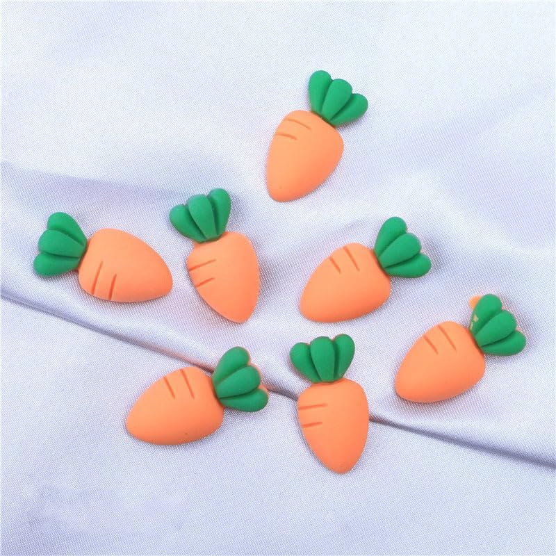 50Pcs Mini Resin Carrots for Easter Decor