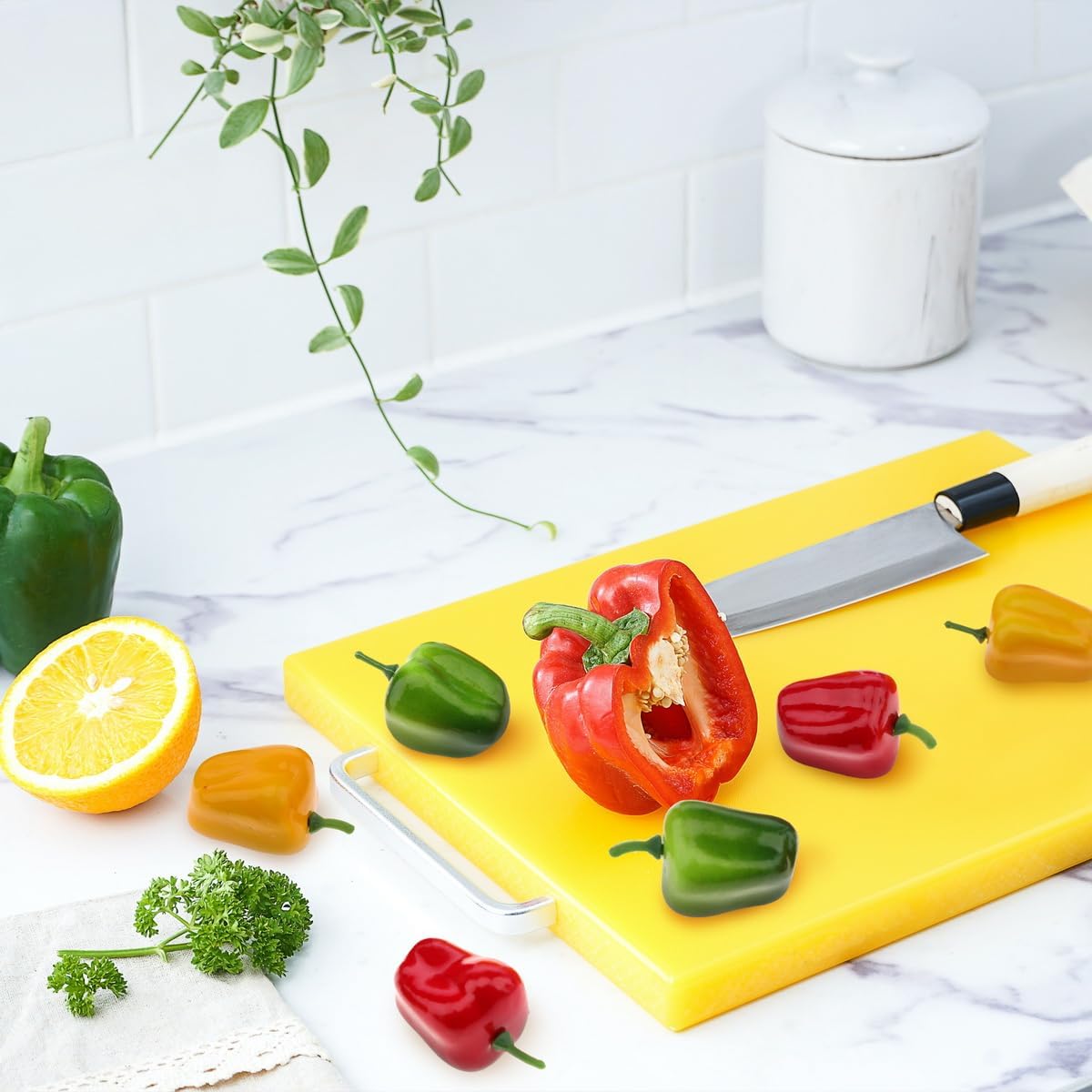 30PCS Artificial Bell Peppers Decorative Vegetables