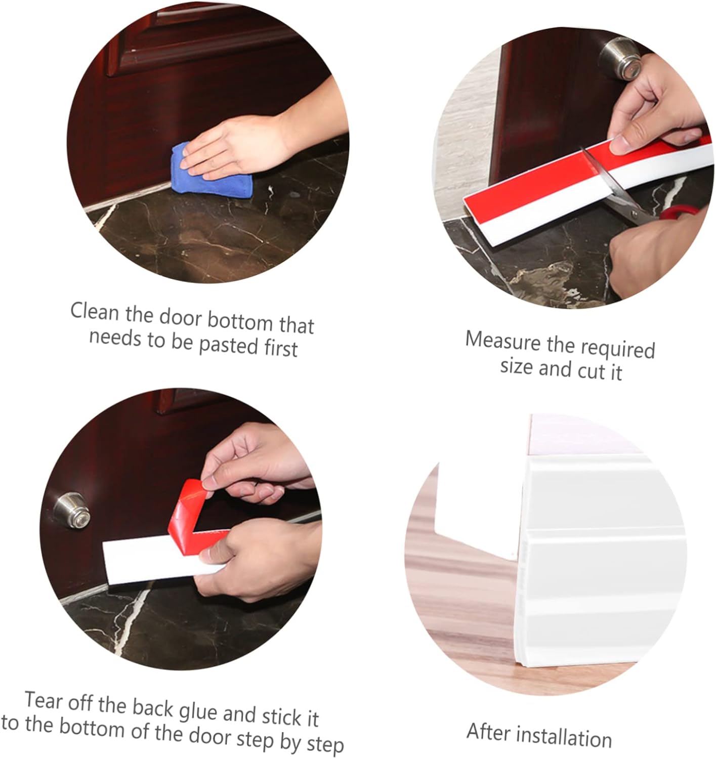 STOBOK 1 Piece Door Bottom Seal Strip for Soundproofing and Insulation