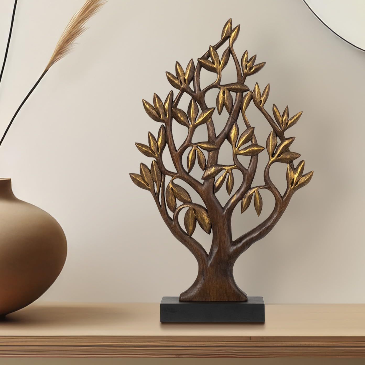 Decozen Wooden Tree of Life Sculpture for Mom