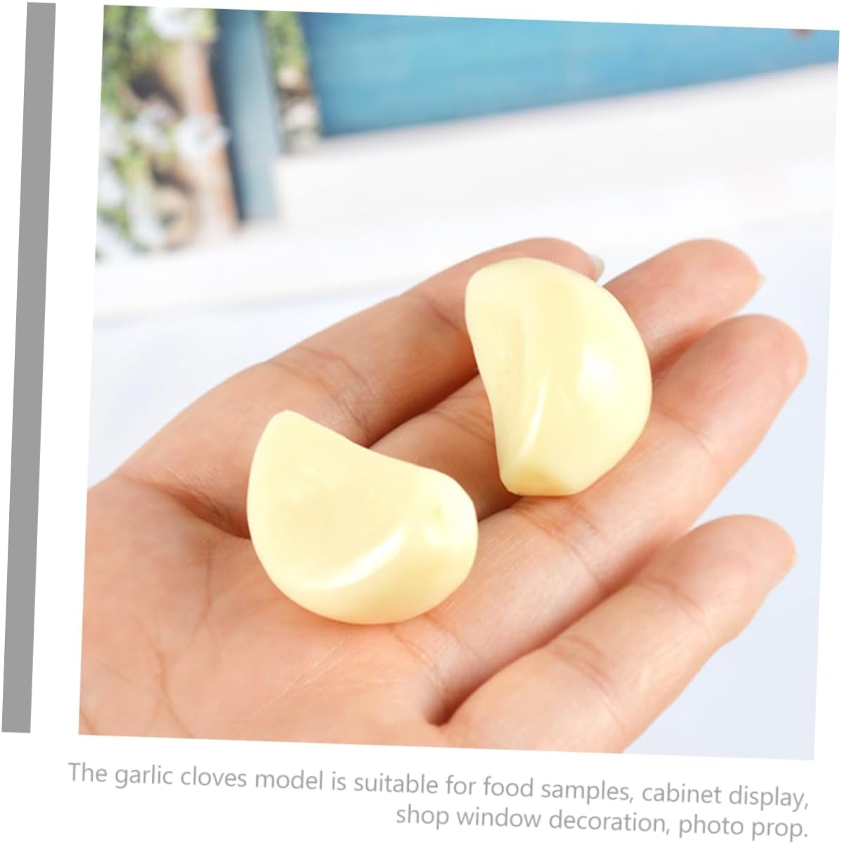 BESPORTBLE 10pcs Garlic Models Artificial Vegetables Keychain Decor Props