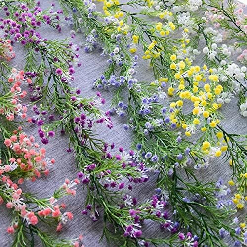 Gypsophila Artificial Flowers Garland 55 Ft White