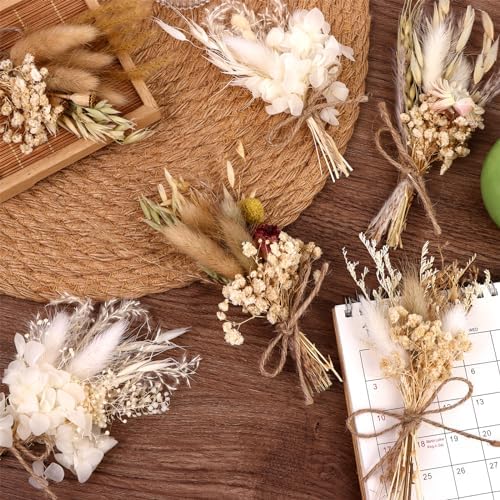 16Pcs Boho Dried Flower Bouquet Mini Decor Set